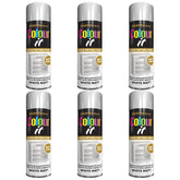 6X Paint Factory White Matt Spray Paint 250ml Spray Paint
